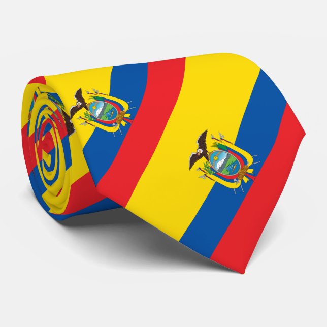 Ecuador Flag Tie (Rolled)
