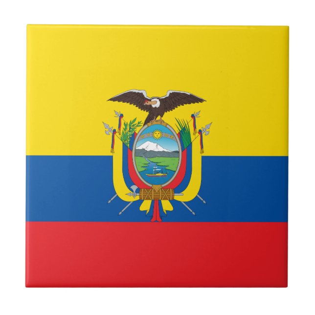 Ecuador Flag Tile (Front)