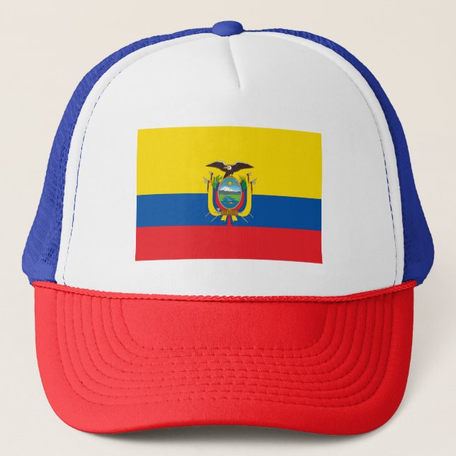 Ecuador Flag Trucker Hat (Front)