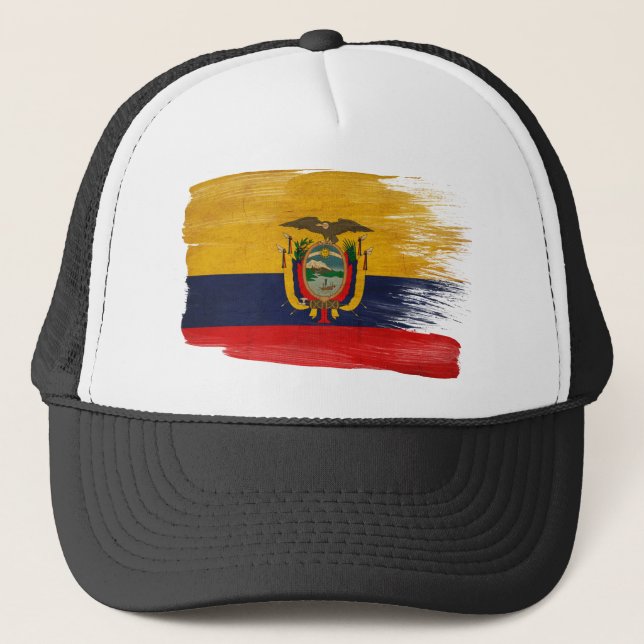 Ecuador Flag Trucker Hat (Front)