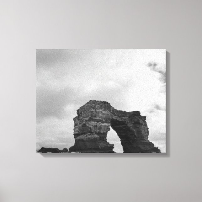 Ecuador, Galapagos Islands, Darwin Island, Waves Canvas Print (Front)