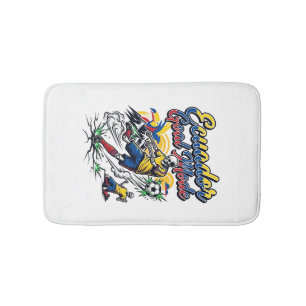 Ecuador Goal Mode Skeleton Striker Nations Dynamic Bath Mat