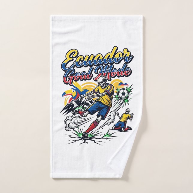 Ecuador Goal Mode Skeleton Striker Nations Dynamic Hand Towel (Hand Towel)