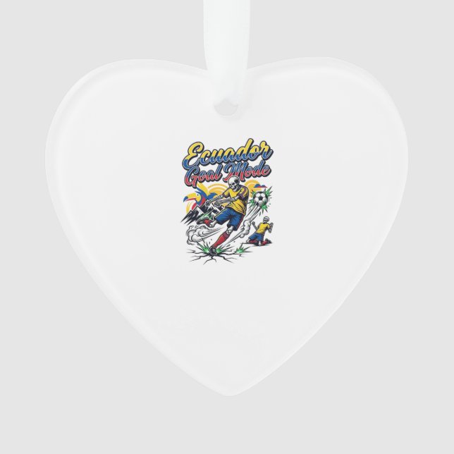 Ecuador Goal Mode Skeleton Striker Nations Dynamic Ornament (Front)