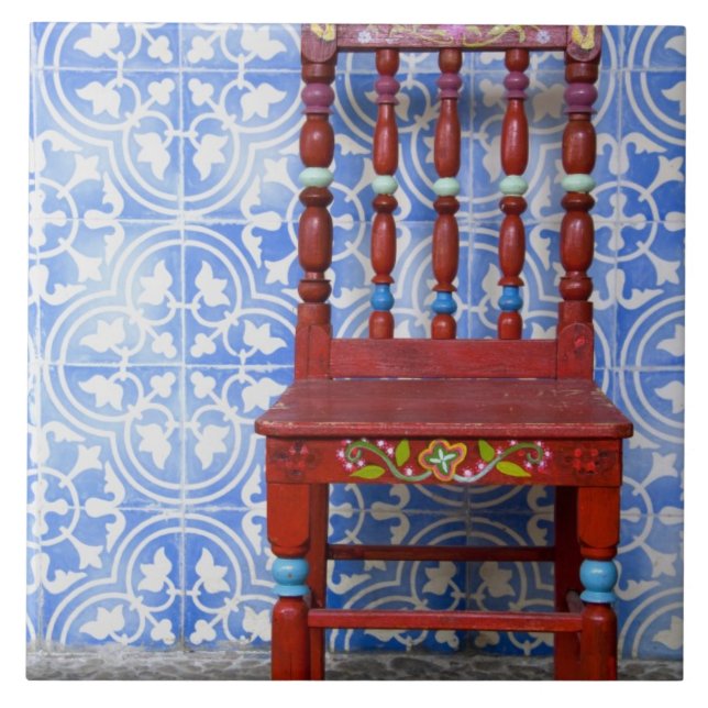 Ecuador. Highland town of Otavalo. Historic Tile (Front)