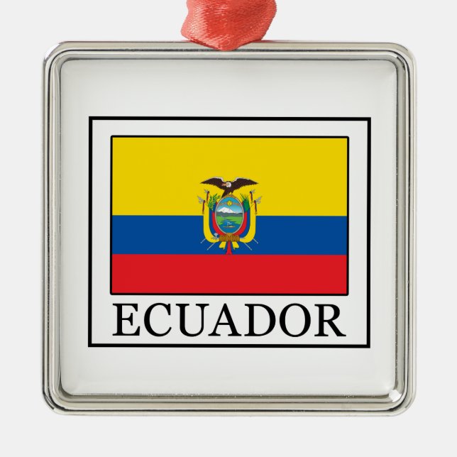 Ecuador Metal Tree Decoration (Front)