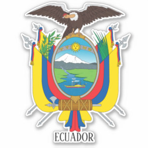Ecuador National Coat Of Arms Patriotic