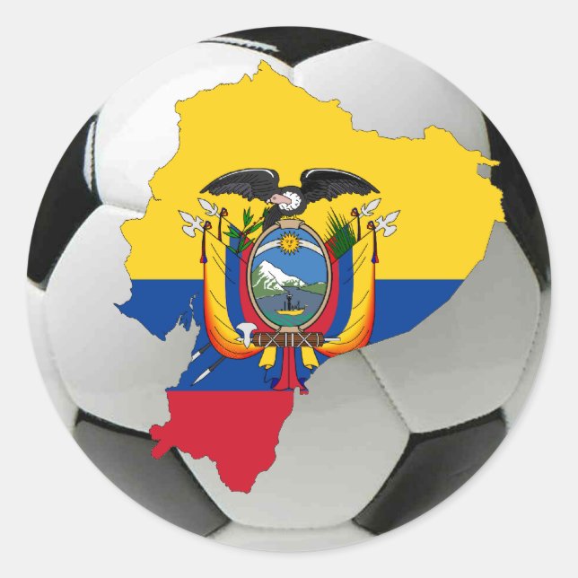 Ecuador national team classic round sticker (Front)
