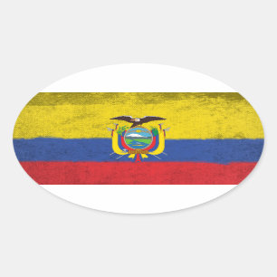 Ecuador Oval Sticker