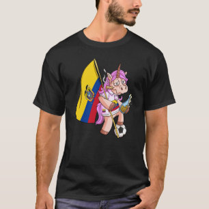 Ecuador Party Unicorn T-Shirt