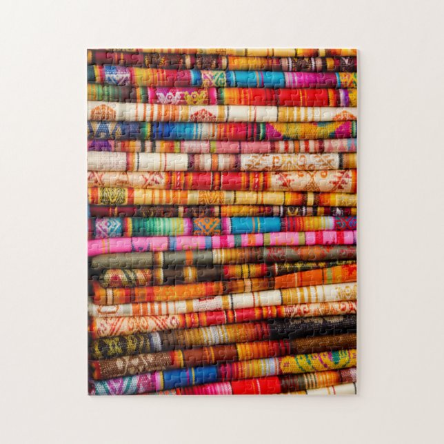 Ecuador, Quito Area, Otavalo Handicraft Market Jigsaw Puzzle (Vertical)