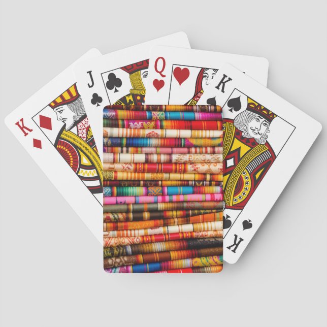 Ecuador, Quito Area, Otavalo Handicraft Market Playing Cards (Back)