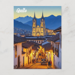Ecuador Quito travel Postcard