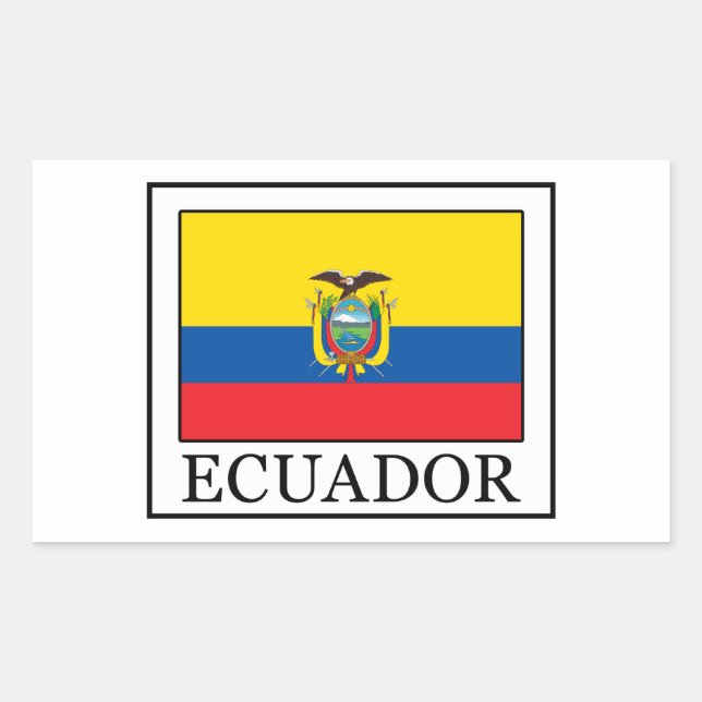Ecuador Rectangular Sticker (Front)