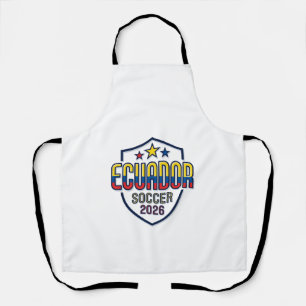 Ecuador Soccer 2026 Soccer Bold Country Typography Apron