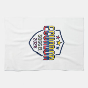 Ecuador Soccer 2026 Soccer Bold Country Typography Tea Towel