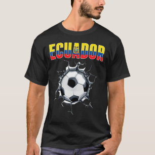Ecuador Soccer Fans - Ecuadorean Football In Crack T-Shirt