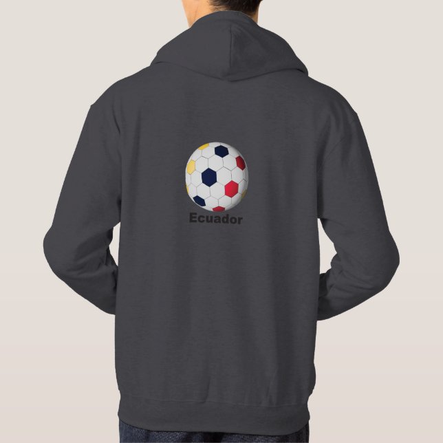 Ecuador Soccer Hoodie (Back)