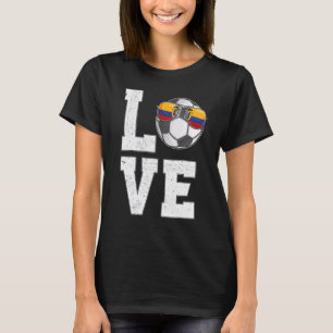 Ecuador Soccer Love Ecuadorian Fan Flag T-Shirt