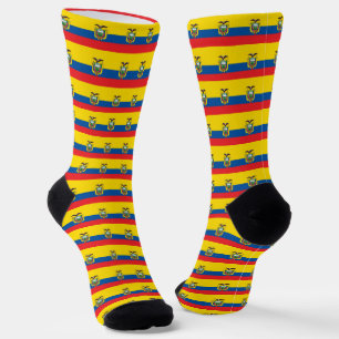 Ecuador Socks, patriotic Ecuador Flag fashion Socks
