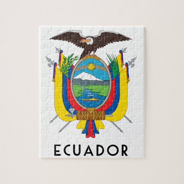 Ecuador - symbol/coat of arms/flag/colours/emblem jigsaw puzzle (Vertical)