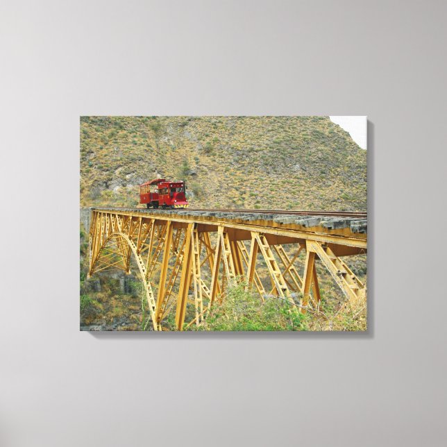 Ecuador train canvas print (Front)