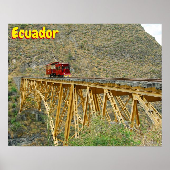 Ecuador train poster (Front)