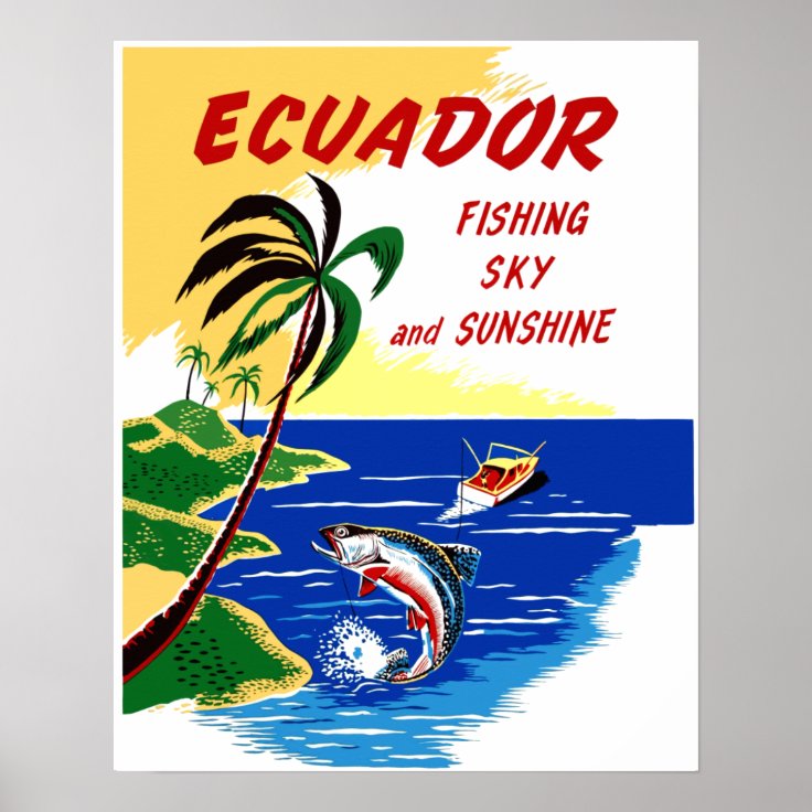 ecuador travel poster