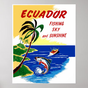 Ecuador Travel Poster