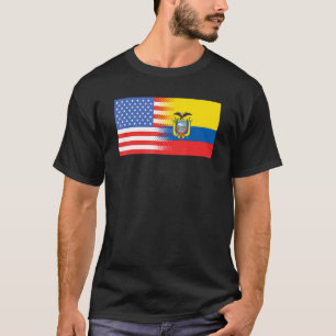 Ecuadorian American Flag Ecuador USA T-Shirt