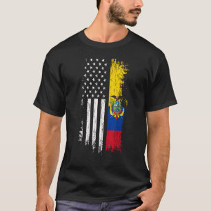 Ecuadorian American Flag T-Shirt - Pride Ecuador U