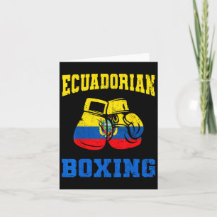 Ecuadorian Boxing Gloves Ecuador Pride Boxing Mens Card