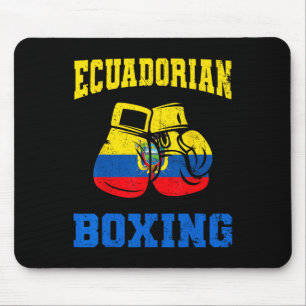 Ecuadorian Boxing Gloves Ecuador Pride Boxing Mens Mouse Mat