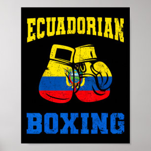 Ecuadorian Boxing Gloves Ecuador Pride Boxing Mens Poster
