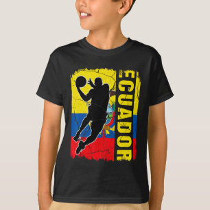 Ecuadorian Bysketbyll Player Ecuador Flag Bysketby T-Shirt