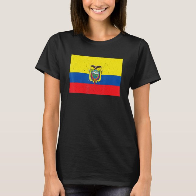 Ecuadorian Ecuador Flag Pride Ecuadorian Flag T-Shirt (Front)