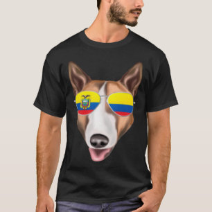 Ecuadorian Flag Bull Terrier Dog Ecuador Pocket T-Shirt
