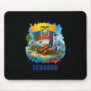 Ecuadorian Flag Ecuador Galapagos Islands Vacation Mouse Mat