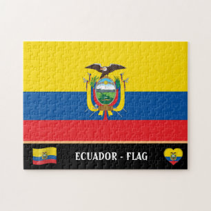 Ecuadorian Flag & Ecuadorian country / Ecuador Jigsaw Puzzle