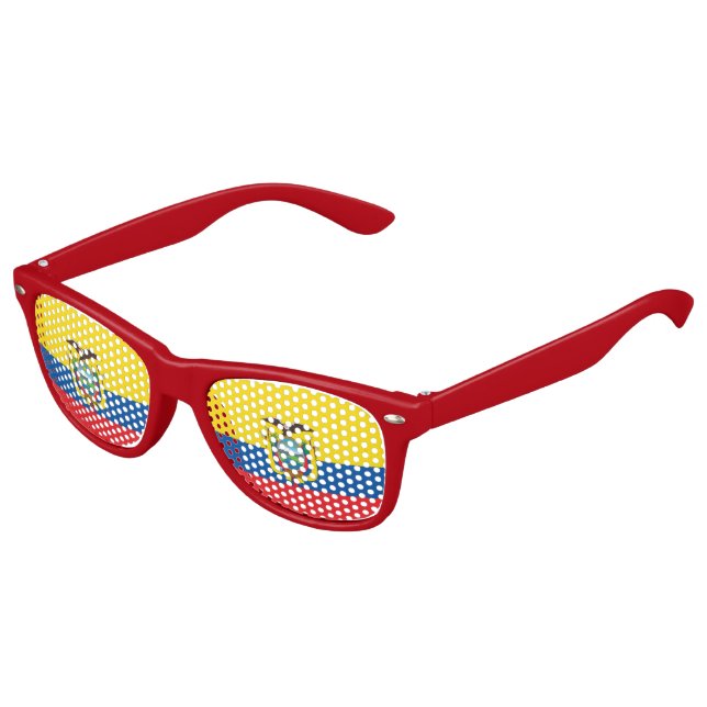 Ecuadorian flag kids sunglasses (Angled)