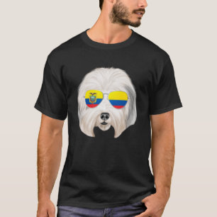 Ecuadorian Flag Old English Sheepdog Dog Ecuador P T-Shirt