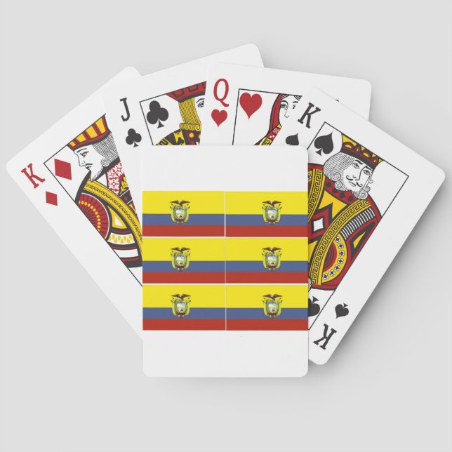 ecuadorian flag playing cards (Back)