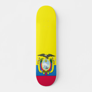 Ecuadorian flag skateboard