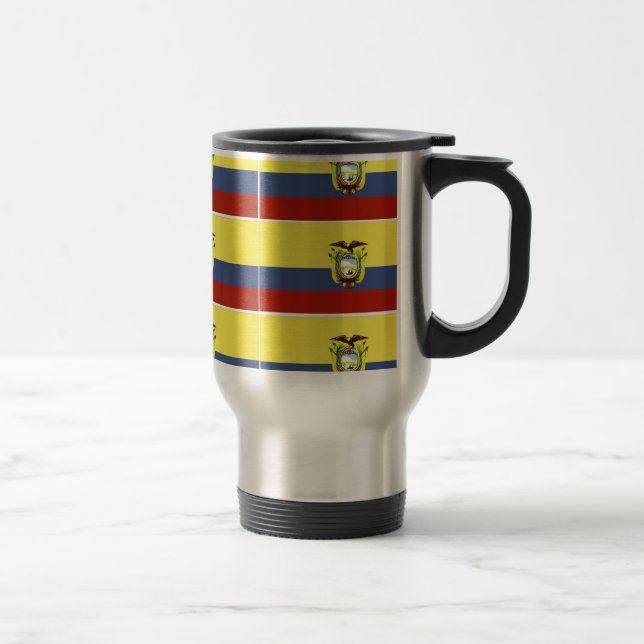 ecuadorian flag travel mug (Right)