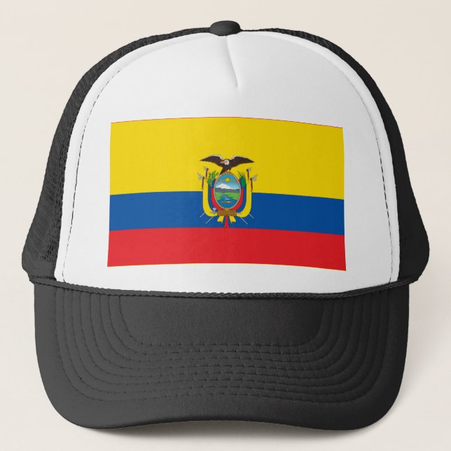 Ecuadorian flag trucker hat (Front)