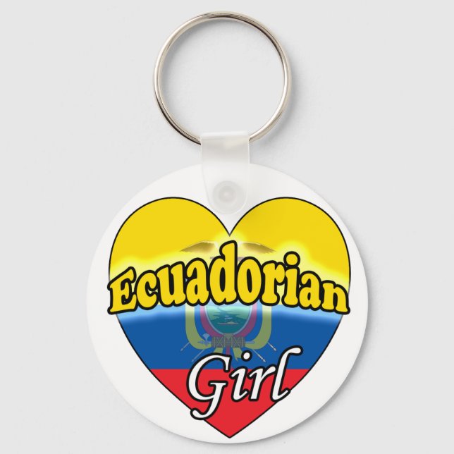 Ecuadorian Girl Key Ring (Front)