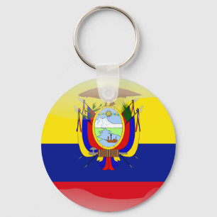 Ecuadorian glossy flag key ring