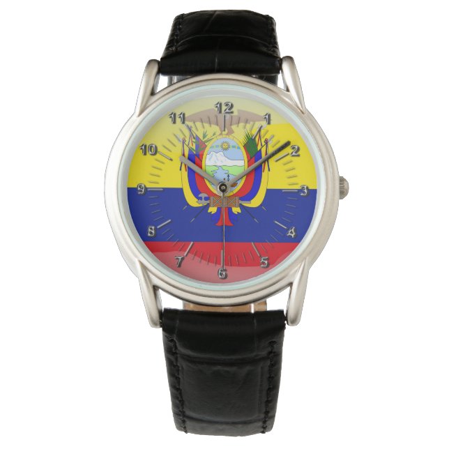 Ecuadorian glossy flag watch (Front)