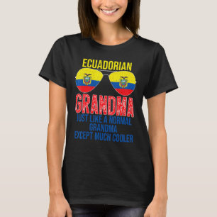 Ecuadorian Grandma Ecuador Flag Sunglasses Mother' T-Shirt
