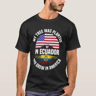 Ecuadorian Roots American Half American Half Ecuad T-Shirt
